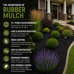 Black Rubber Mulch for Landscaping