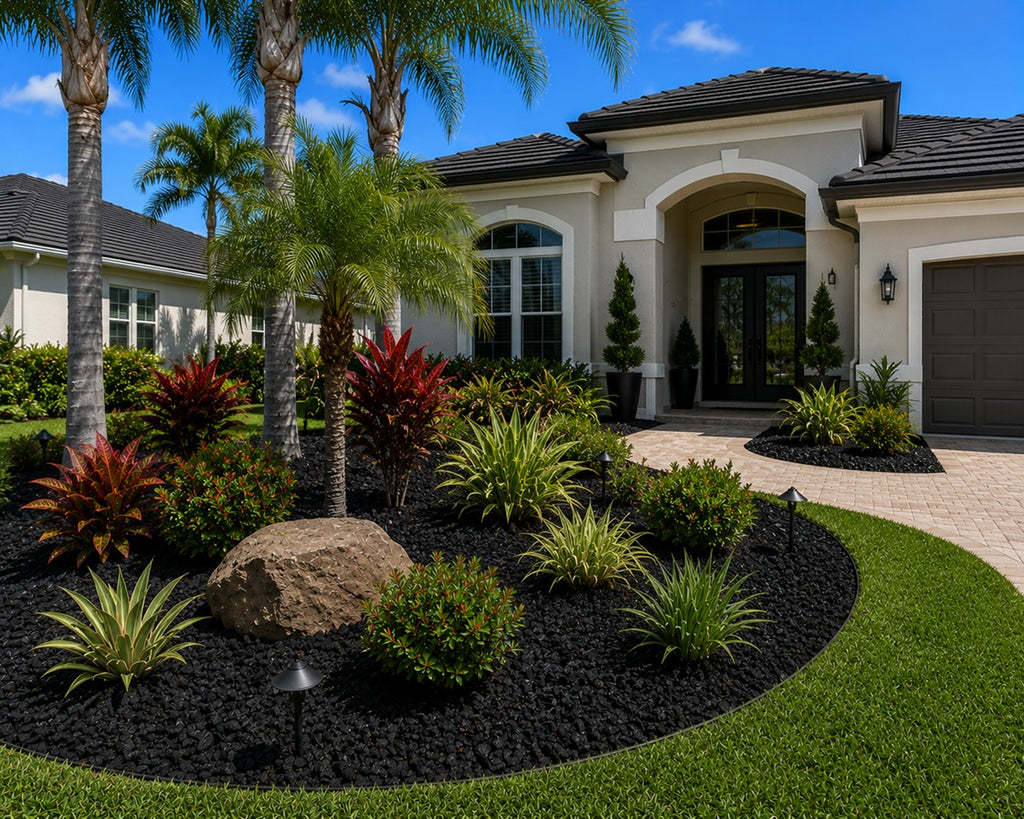 Black Rubber Mulch for Landscaping