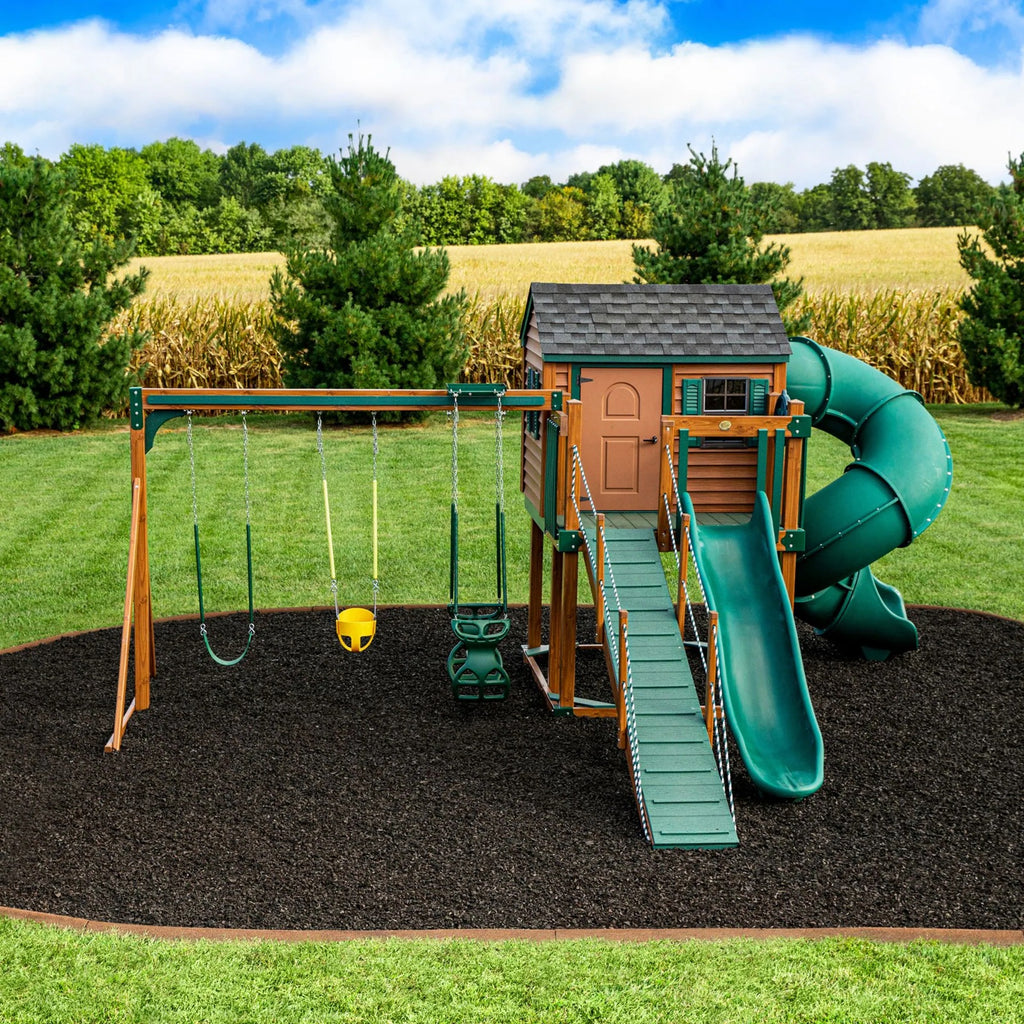 Black Rubber Mulch for Playgrounds