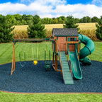 Blue Rubber Mulch for Playgrounds