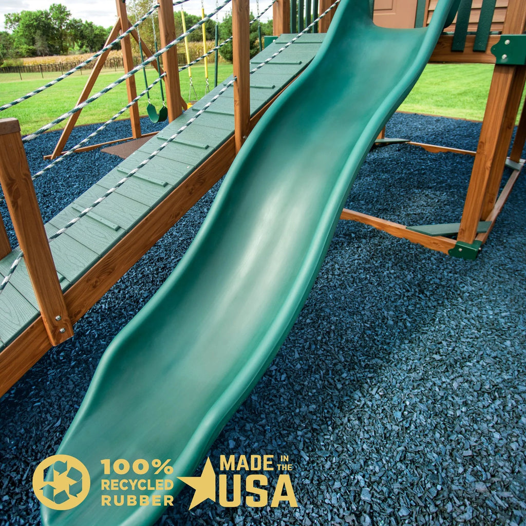 Blue Rubber Mulch for Playgrounds