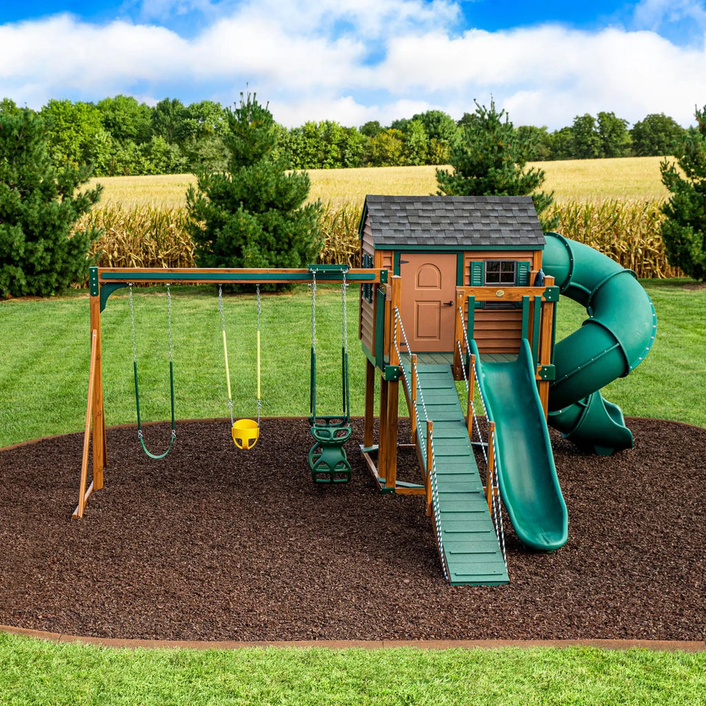 Brown Rubber Mulch for Playgrounds