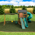 Green Rubber Mulch for Playgrounds