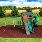 Red Rubber Mulch for Playgrounds