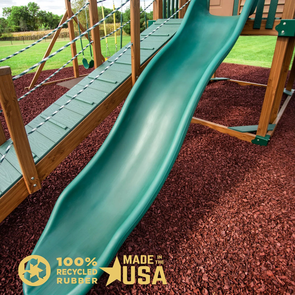 Red Rubber Mulch for Playgrounds