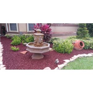 Red Rubber Mulch Landscape Customer Photo 2