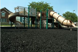 Black Rubber Mulch Customer Photo 1